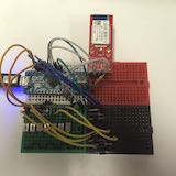 Components on breadboard